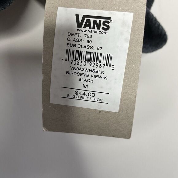 VANS Hoodie Men Medium Lightweight Sweatshirt NEW Charcoal Black Pullover - Picture 13 of 13